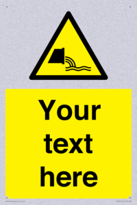 Custom Warning sewage effluent outfall